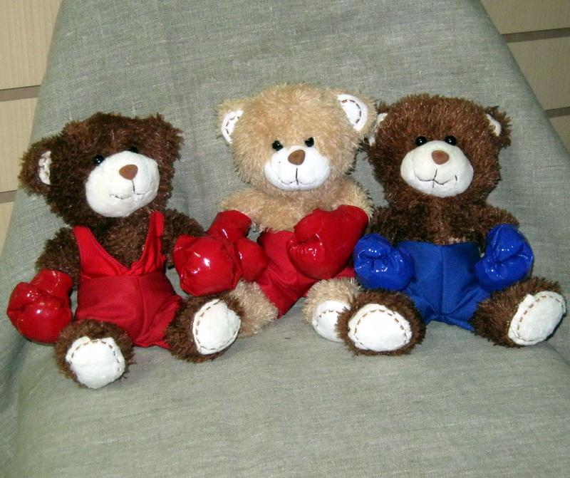 Сувенир Медведи боксёры средние купить